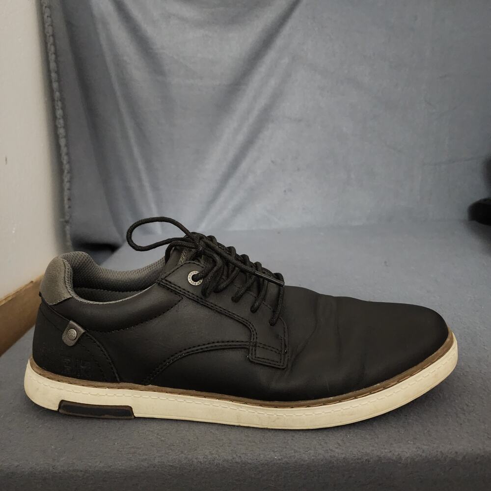 Bull Boxer B 52 Mens Shoes 10 Black Sneakers Lace Up Casual Reconditioned Rubs